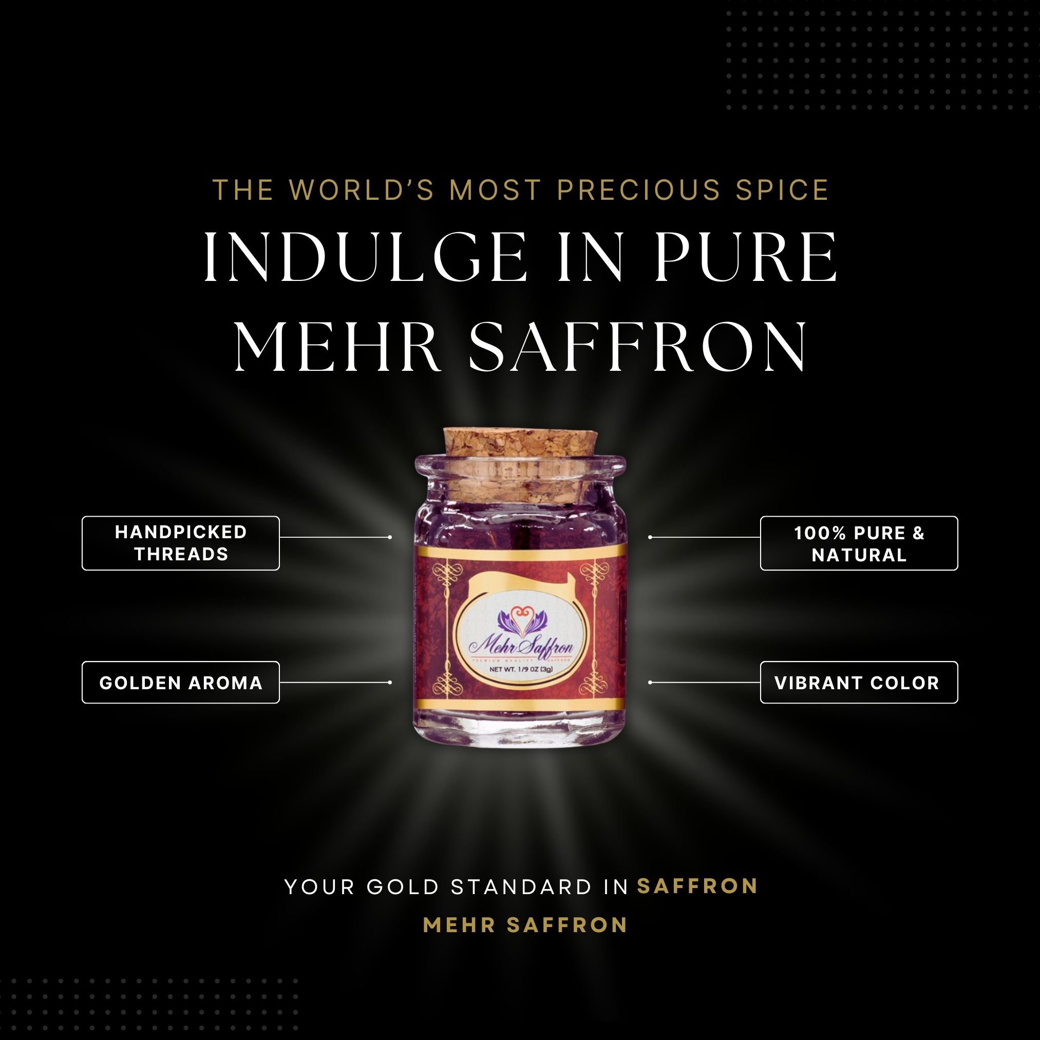 Premium All-Red Saffron / 1/9 oz (3 Gram) - Image 2
